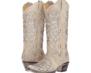 Corral Boots Cowboy Boots<A3322 White Glitter