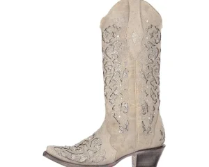 Corral Boots Cowboy Boots<A3322 White Glitter