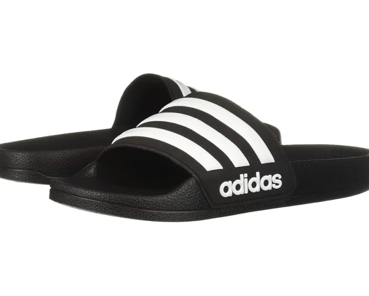 adilette_shower_slide_tod_0.webp adidas Kids Adaptive | Sandals<Adilette Shower Slide (Toddler/Little Kid/Big Kid) Black/White/Black