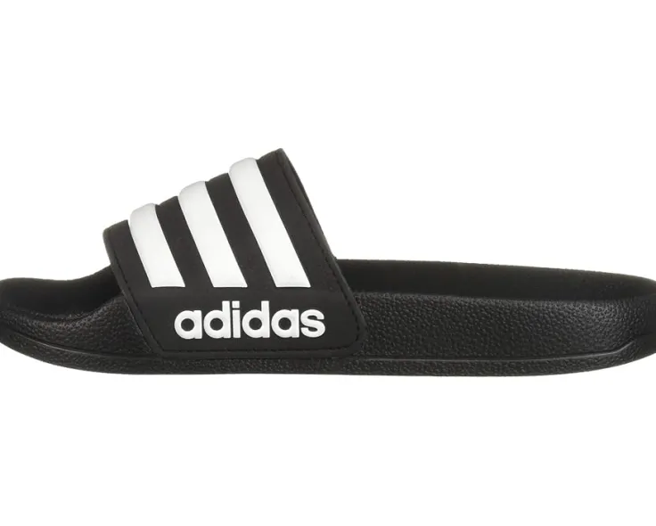adilette_shower_slide_tod_3.webp adidas Kids Adaptive | Sandals<Adilette Shower Slide (Toddler/Little Kid/Big Kid) Black/White/Black