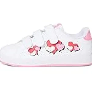 adidas Kids Sneakers | Sneakers<Advantage Base 2.0 Sportswear Shoes (Little Kid) White/Bliss Pink/Semi Lucid Red