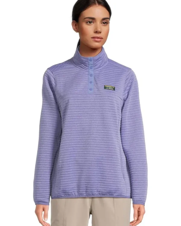 L.L.Bean Plus Size<Airlight Knit Pullover Dusty Periwinkle Heather