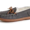 FIRESIDE by Dearfoams Slippers<Alice Springs Genuine Shearling Moccasin Grey