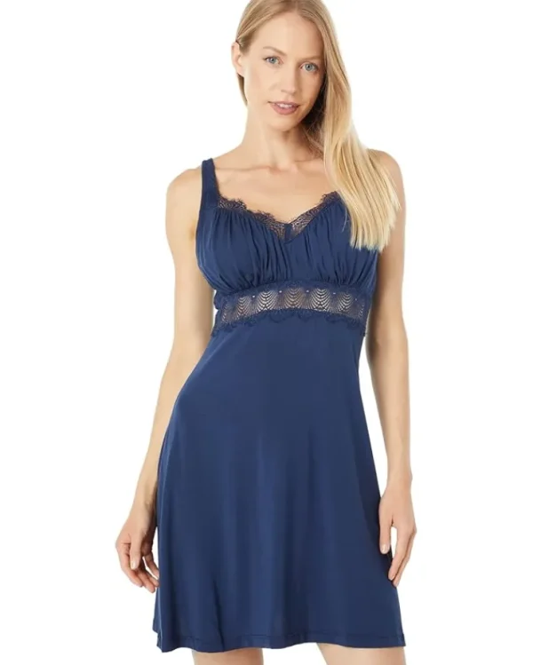 Cosabella Sleepwear<Allure Curvy Chemise Navy