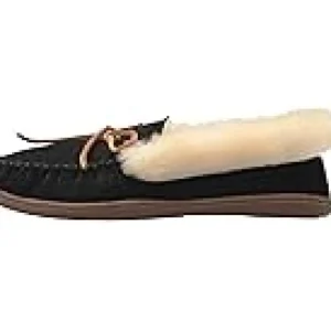 Minnetonka Slippers<Alpine Sheepskin Moc Black
