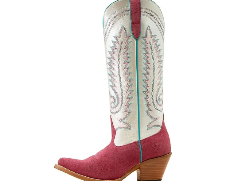 ambrose_western_boots_3.webp Ariat Cowboy Boots<Ambrose Western Boots Raspberry Suede