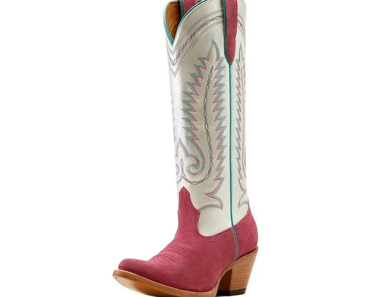 ambrose_western_boots_6.webp Ariat Cowboy Boots<Ambrose Western Boots Raspberry Suede