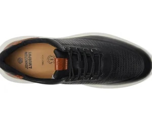 Johnston & Murphy Wide<Amherst 2.0 Embossed U-Throat Black Full Grain