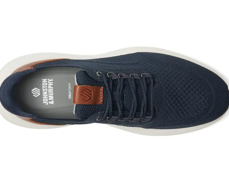 amherst__knit_plain_toe_1.webp Johnston & Murphy Adaptive<Amherst 2.0 Knit Plain Toe Navy Knit