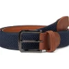 Johnston & Murphy Belts<Amherst Knit Belt Grey