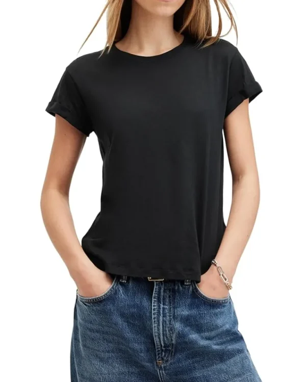 AllSaints Shirts & Tops<Anna Tee Black