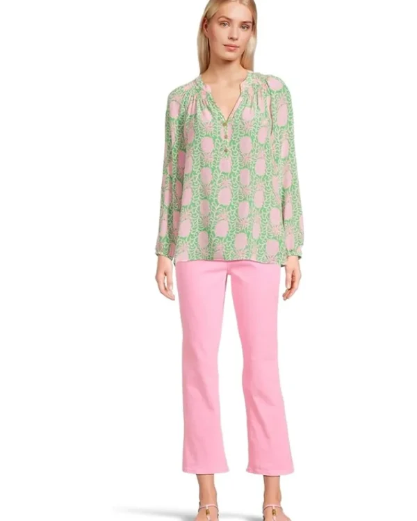 Lilly Pulitzer Pants<Annet High-Rise Crop Flare Rousseau Pink