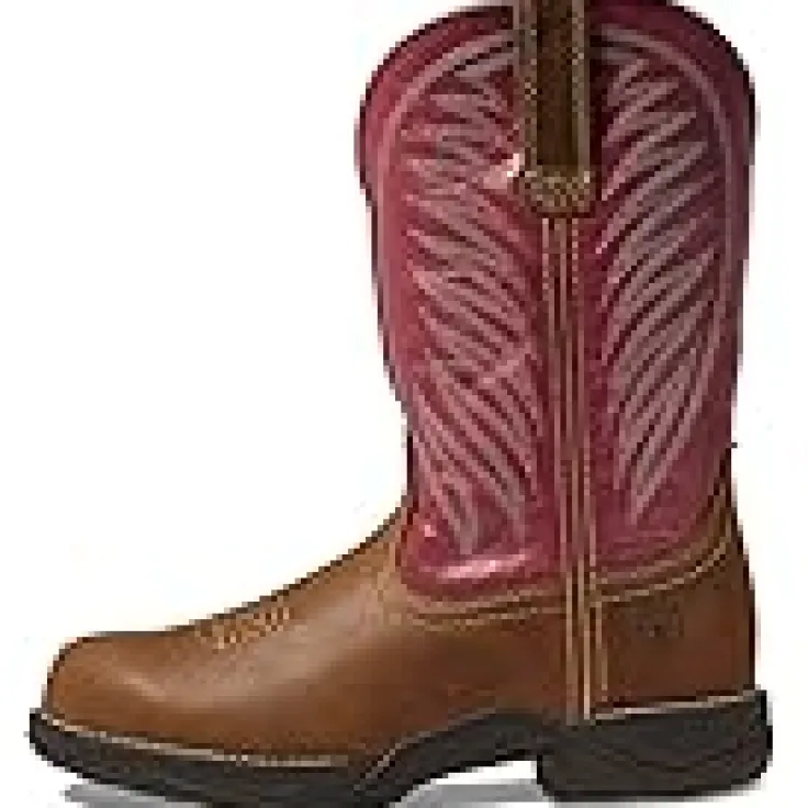 anthem_round_toe_ii_weste_0.webp Ariat Cowboy Boots<Anthem Round Toe II Western Boot Distressed Natural/Rosebud