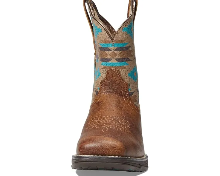 anthem_shortie_savanna_we_1.webp Ariat Cowboy Boots<Anthem Shortie Savanna Western Boot Dry Taupe/Turquoise Aztec