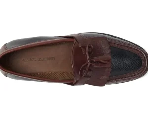 Johnston & Murphy Adaptive<Aragon Kiltie Tassel Loafer Black Deer w/Antique Chestnut Waxhide Trim