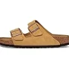 Birkenstock Adaptive | Sandals<Arizona - Suede (Unisex) Latte Cream