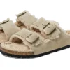 Birkenstock Comfort | Adaptive<Arizona Shearling - Suede (Unisex) Taupe