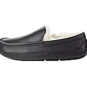 UGG Slippers<Ascot Leather Black Leather