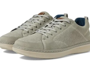 Nunn Bush Wide<Aspire Knit Moccasin Toe Sneaker Oxford Comfortable Lightweight Fabric Lace Up Stone