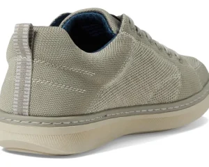 Nunn Bush Wide<Aspire Knit Moccasin Toe Sneaker Oxford Comfortable Lightweight Fabric Lace Up Stone