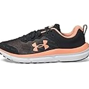 Under Armour Kids Sneakers<Assert 10 (Big Kid) Anthracite/White/Flare Orange