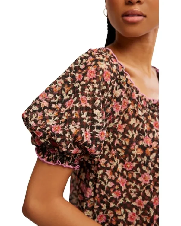 Free People Shirts & Tops<Astra Peasant Top Black Combo