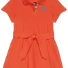 Burberry Kids Dresses<Astrid Polo Dress (Toddler/Little Kid/Big Kid) Molten
