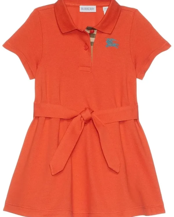 Burberry Kids Dresses<Astrid Polo Dress (Toddler/Little Kid/Big Kid) Molten