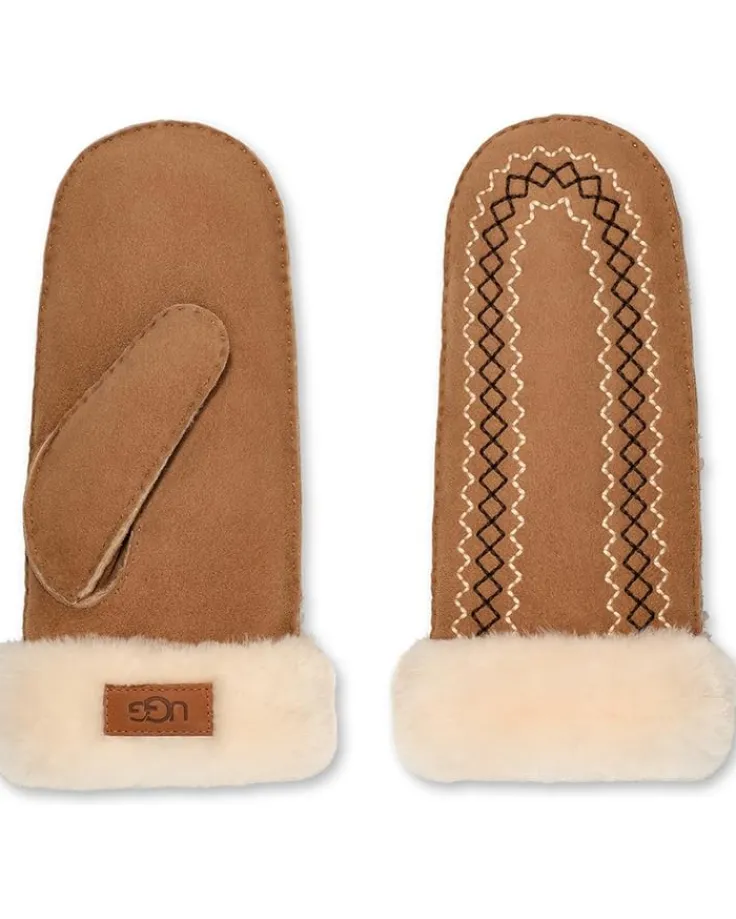 atherson_embroidered_mitt_0.webp UGG Gloves<Atherson Embroidered Mitten Black