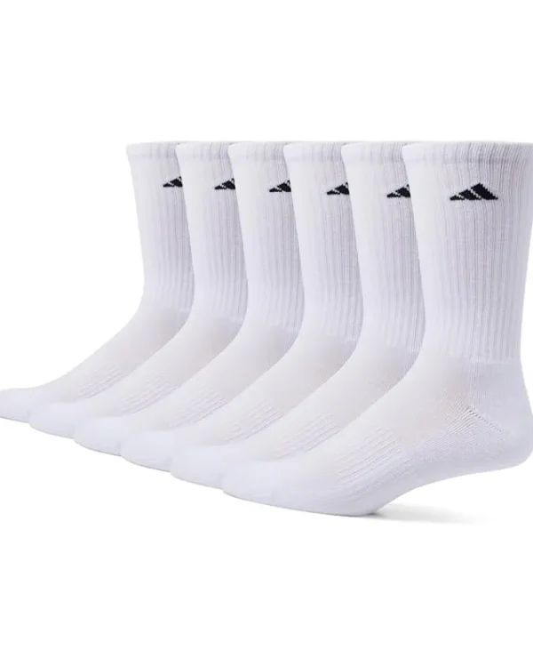 adidas Activewear<Athletic 6-Pack Crew Socks White/Black
