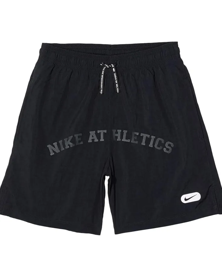 athletic_woven_shorts_lit_0.webp Nike Kids Shorts<Athletic Woven Shorts (Little Kids/Big Kids) Black/White