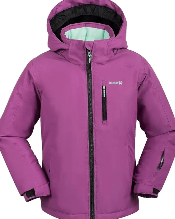 Kamik Kids Coats & Jackets<Aura Insulated Jacket (Toddler/Little Kids/Big Kids) Cyan/Mykonos