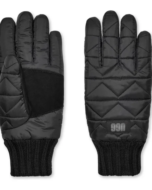 UGG Gloves<Aw Quilted Gloves Black