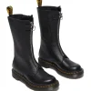 Dr. Martens Boots & Booties<1B99 Front Zip Leather Mid Calf Boots Black