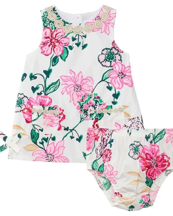 Lilly Pulitzer Kids Dresses<Baby Lilly Shift (Infant) Coconut Safari Sanctuary