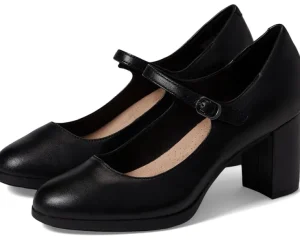 Clarks Adaptive<Bayla Nora Black Leather