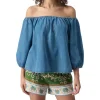 Sanctuary Shirts & Tops<Beach To Bar Blouse Bit Of Blue Wash