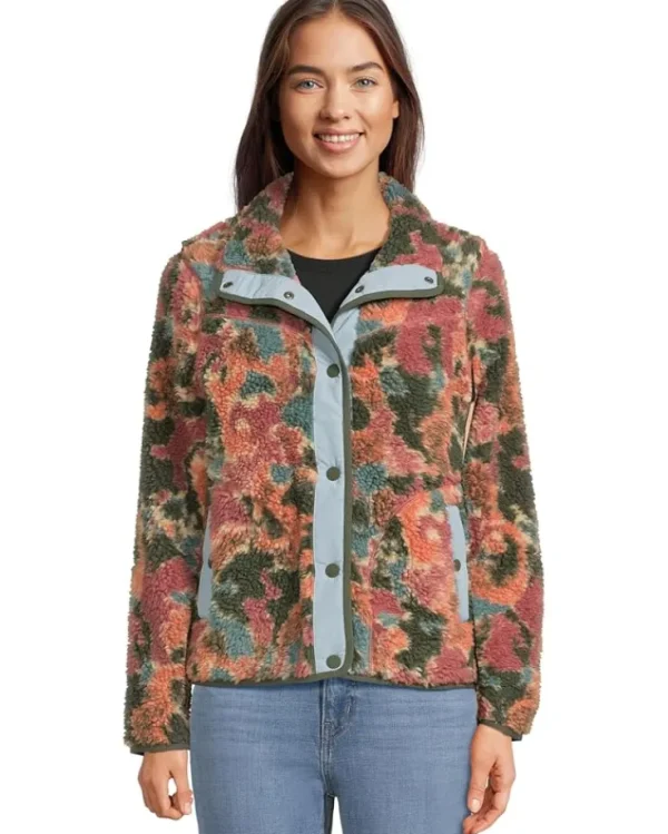 L.L.Bean Coats & Outerwear<Bean's Sherpa Fleece Jacket Print Sienna Brick Camo