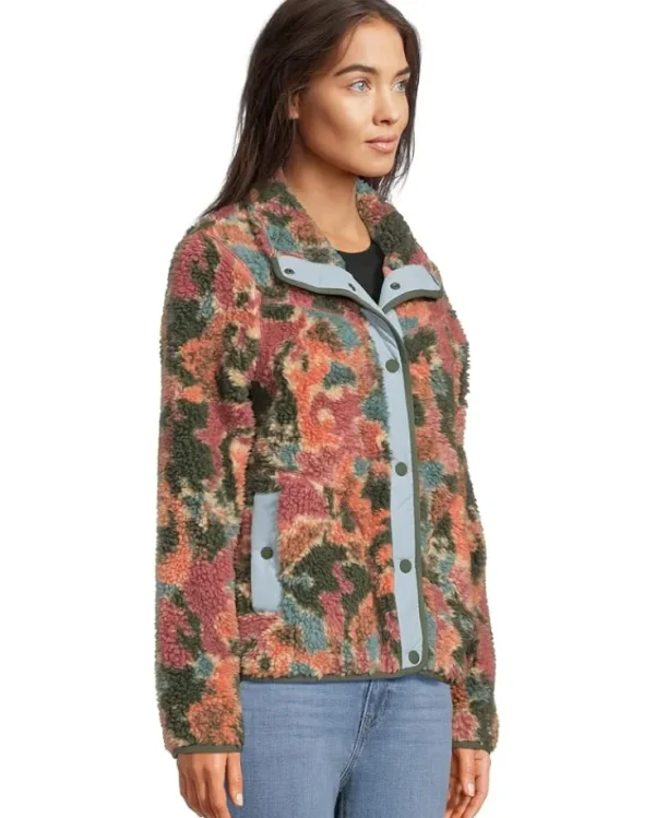 L.L.Bean Coats & Outerwear<Bean's Sherpa Fleece Jacket Print Sienna Brick Camo