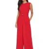 Calvin Klein Jumpsuits & Rompers<Belted Jumpsuit Red