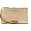 MICHAEL Michael Kors Wallets<Bi-Fold Wristlet With Multi Compartments Pale Gold