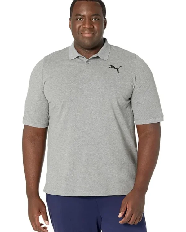 PUMA Big & Tall | Shirts & Tops<Big & Tall Essential Pique Polo Medium Gray Heather 1