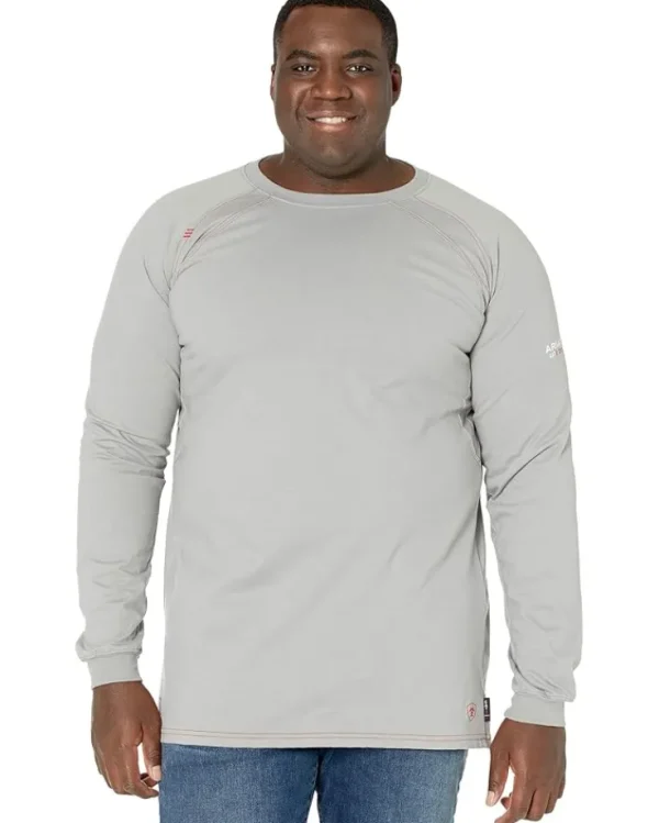 Ariat Big & Tall | Shirts & Tops<Big & Tall FR Work Crew T-Shirt Navy