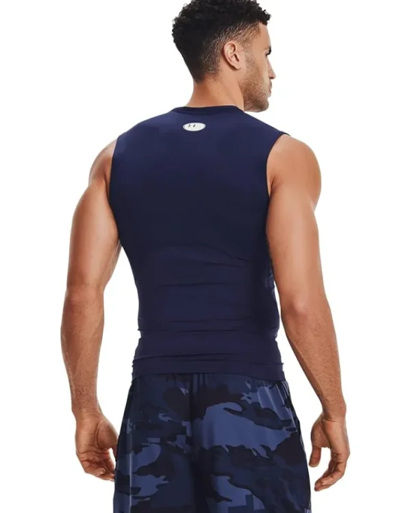 Under Armour Activewear | Shirts & Tops<Big & Tall Heatgear Armour Comp Sleeveless Carbon Heather/Black
