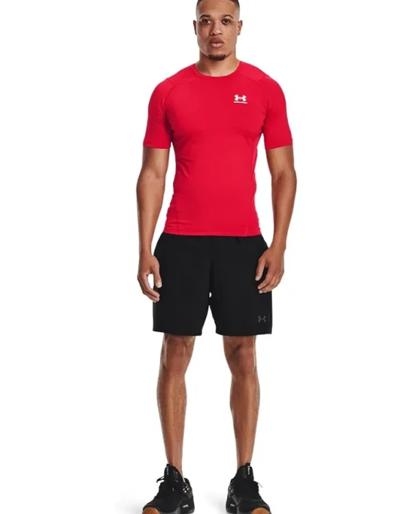 Under Armour Activewear | Shirts & Tops<Big & Tall HeatGear Armour Comp Short Sleeve Carbon Heather/Black
