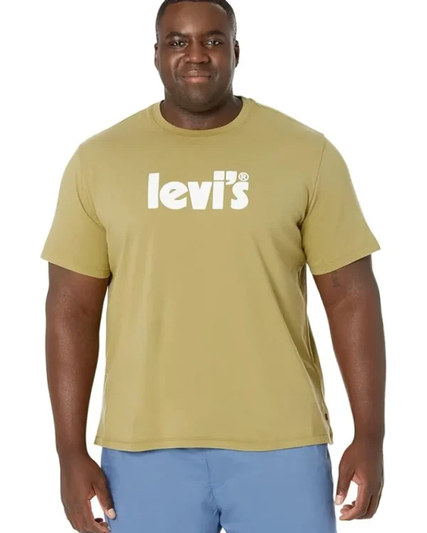 Levi's® Premium Big & Tall<Big & Tall Short Sleeve Relaxed Fit Tee Poster Logo Cedar