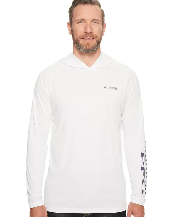 Columbia Big & Tall<Big & Tall Terminal Tackle Hoodie Collegiate Navy/Sunset Red Logo