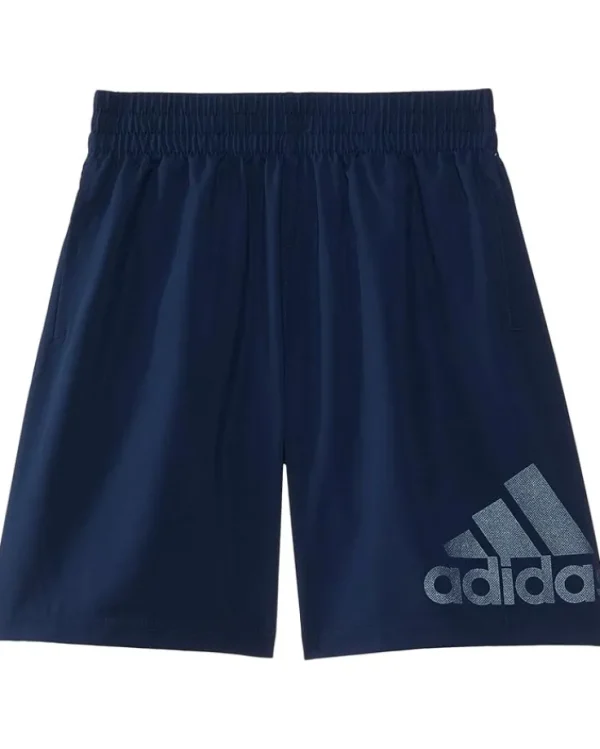 adidas Kids Shorts<Big Logo Woven Short 24(Big Kid) Navy