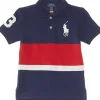 Polo Ralph Lauren Kids Shirts & Tops<Big Pony Cotton Mesh Polo Shirt (Toddler/Little Kids) Newport Navy Multi/C2712