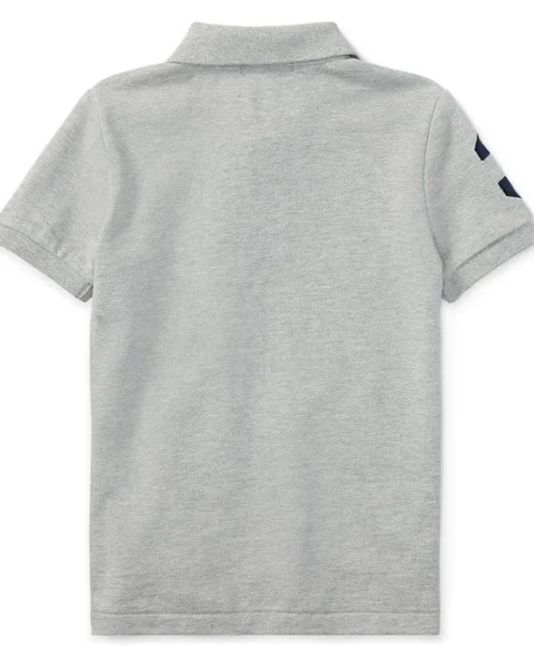 Polo Ralph Lauren Kids Shirts & Tops<Big Pony Cotton Mesh Polo Shirt (Little Kids) Andover Heather